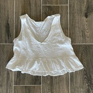 White crop top